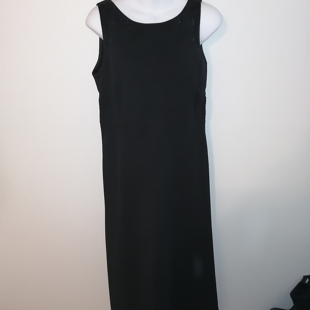 Black Sleeveless Dress with Sequins